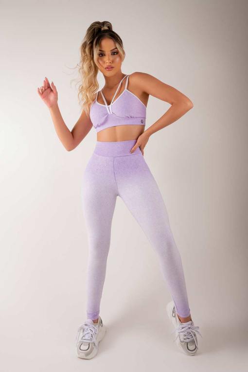 Cloud Bra and Leggings Set - Lilac | Fitnessee