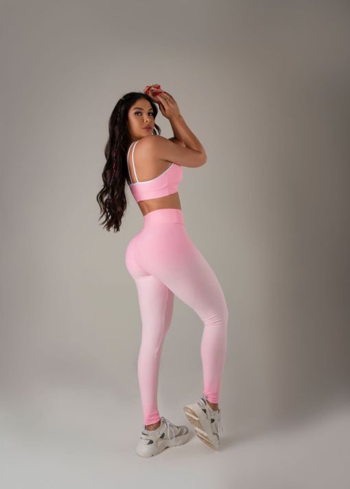 Cloud Bra and Leggings Set - Pink | Fitnessee