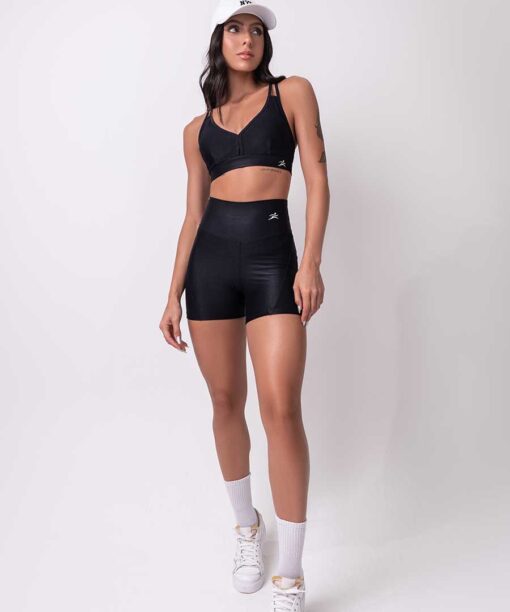 Cami Black Shorts and Bra Set