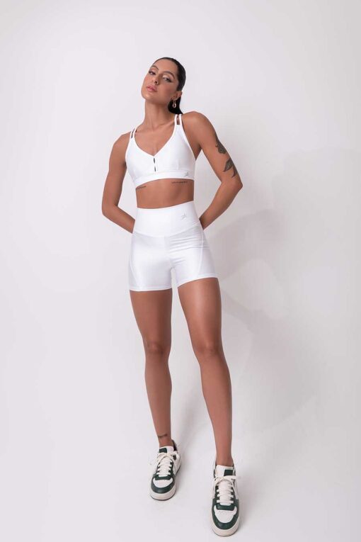 Gym-Cami-Bra-leggings-short-set-white